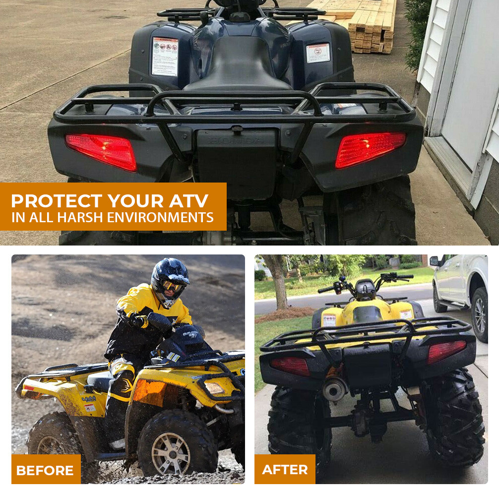 Left & Right Rear Taillight Cover Splash Guard For HONDA Rancher 350 400 2004-07