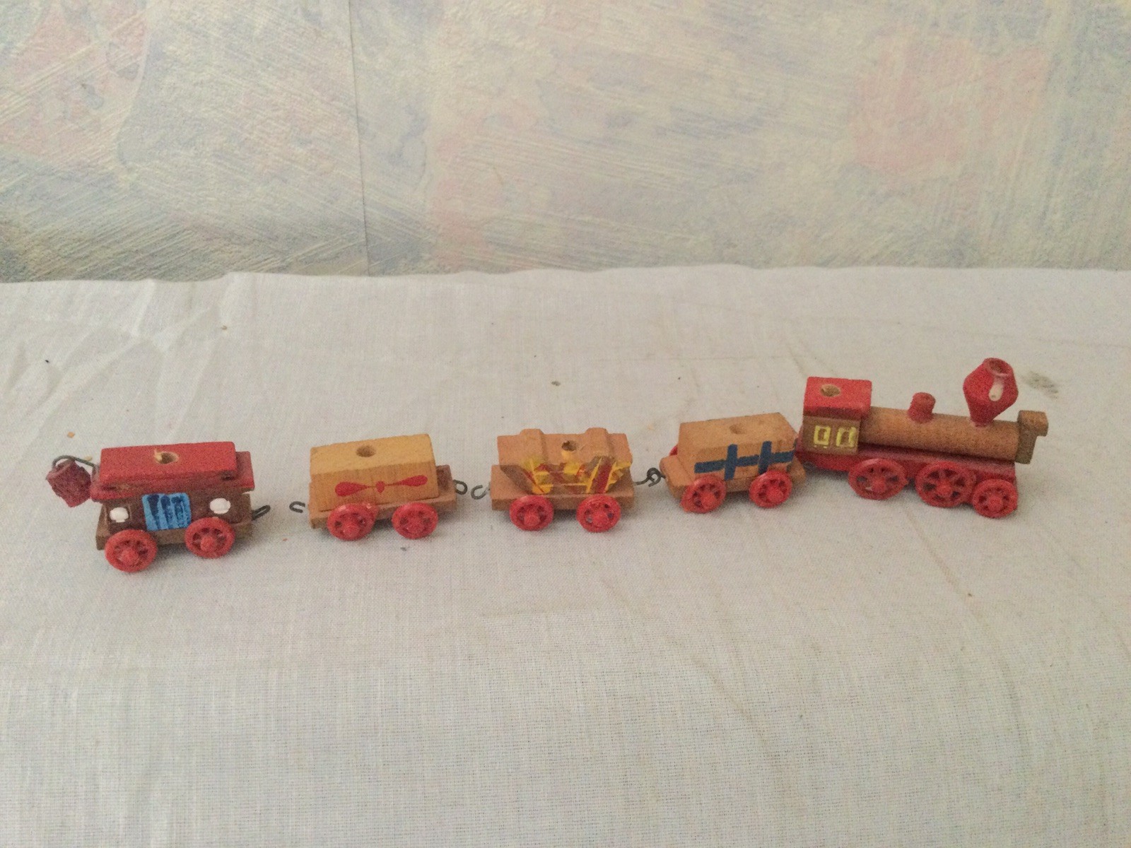 Vintage Mini Wooden Toy Train