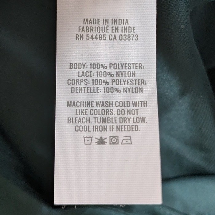 NWT Aerie Cami Top Lace Trim Satin Sleeveless Tank Top Green Size Small