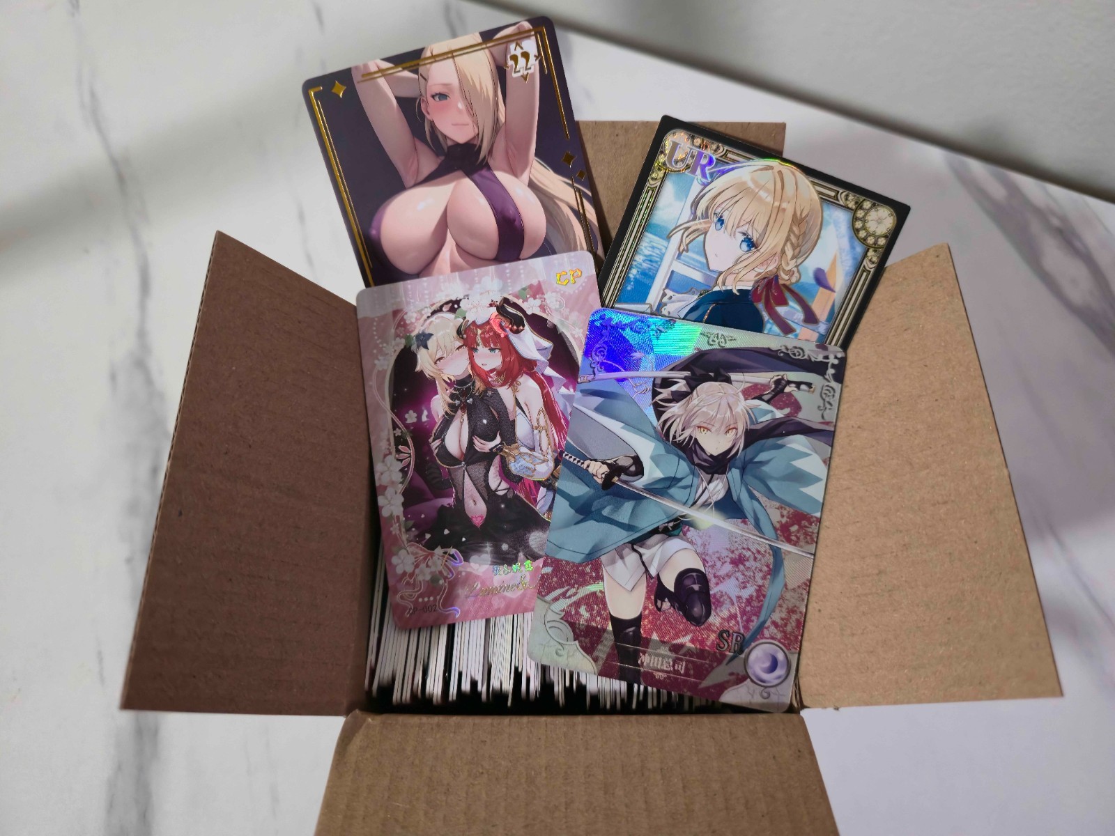 Anime Waifu Bulk Lot - Around 1 Pound of Various Waifu Cards!
