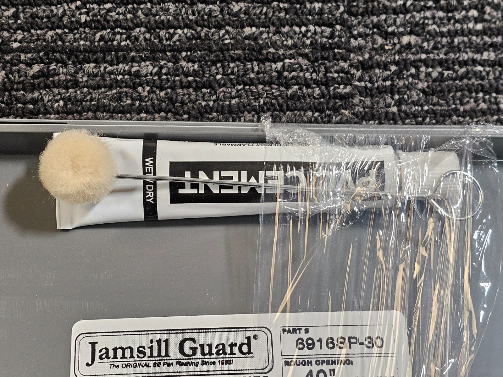 (QTY 2) Jamsill Guard Sill Pan Flashing 6 9/16 Up To 40" Plastic Step Flashing