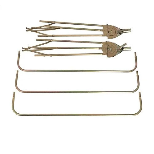 3-Bow 48-Inch Tractor Canopy with Frame Fender Mount, White