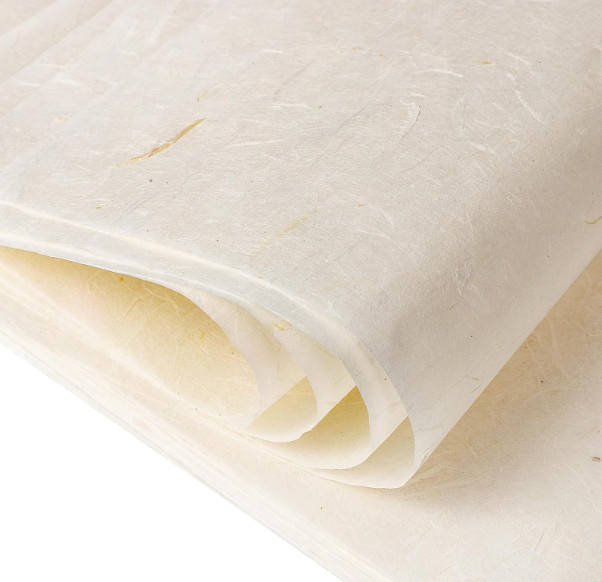 60 Sheets Mulberry Paper 8.5 x 11, Rice Paper Handmade Decoupage Sheets for