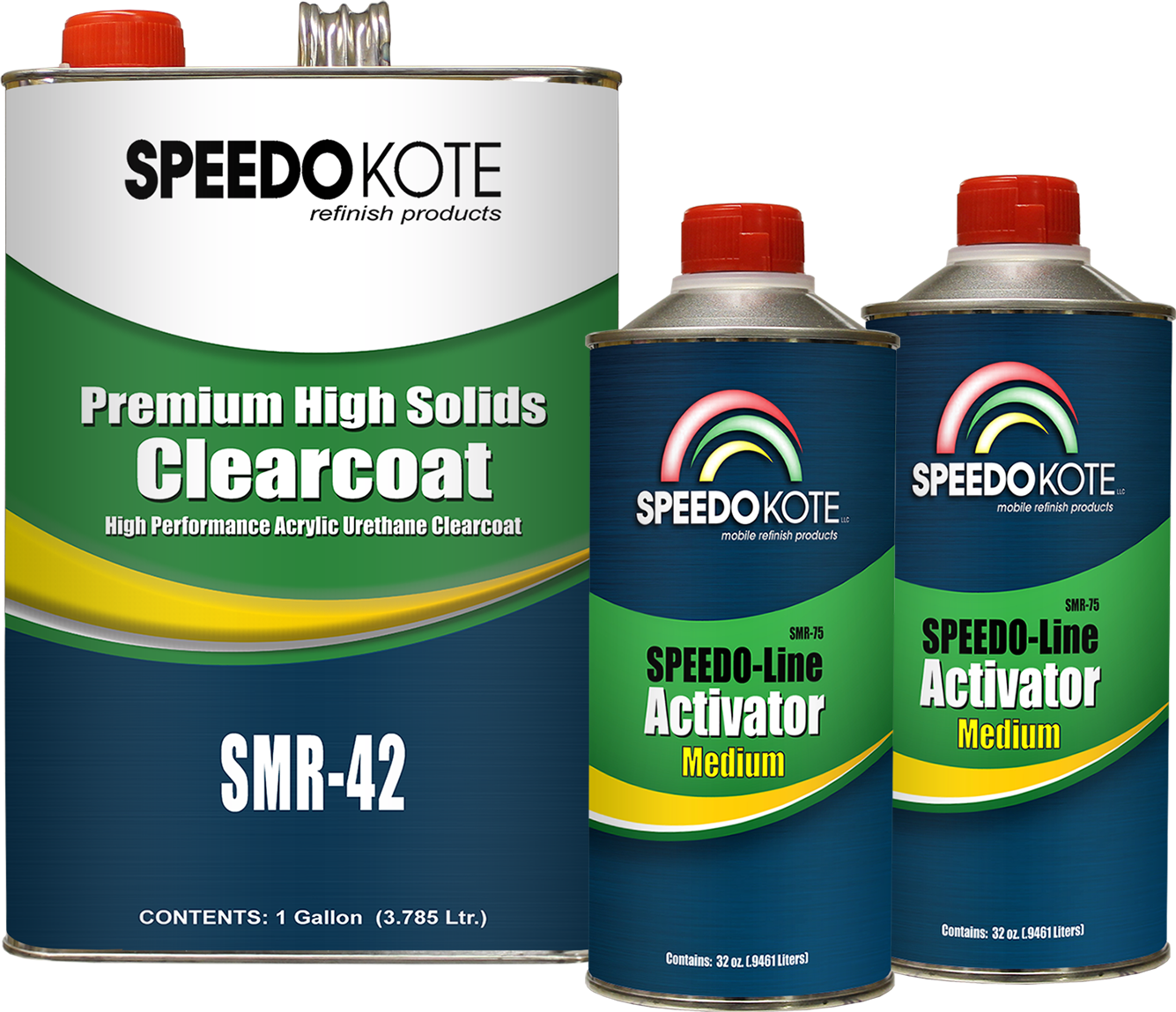 Premium High Solids Clear Coat, Clearcoat 6 Qt. Med. (Mid Temp.) Kit, SMR-42/75