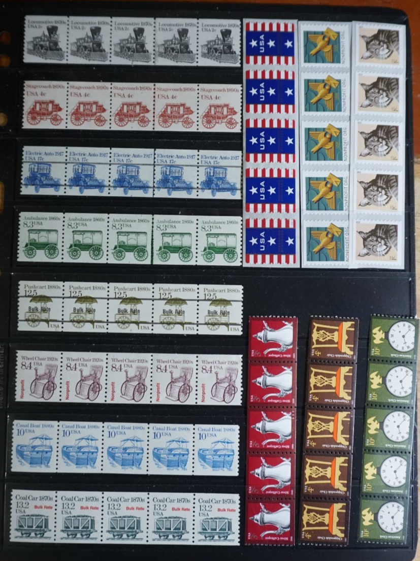 Excellent lot of Plate Number Coils MNH stamps