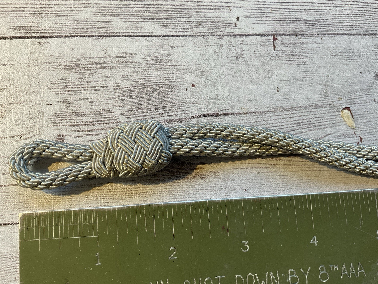 ORIGINAL WWII GERMAN BULLION OFFICER VISOR CAP CORD STRAP