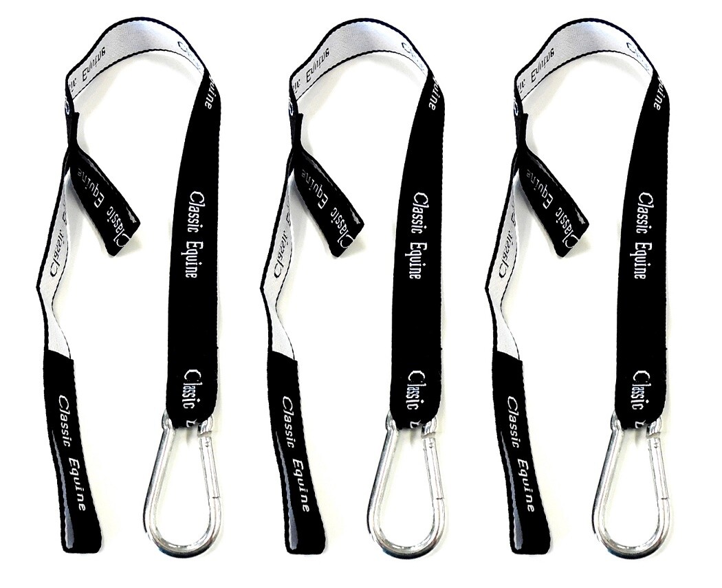 3 Pack Classic Equine Bucket Straps with Aluminum Snaps New