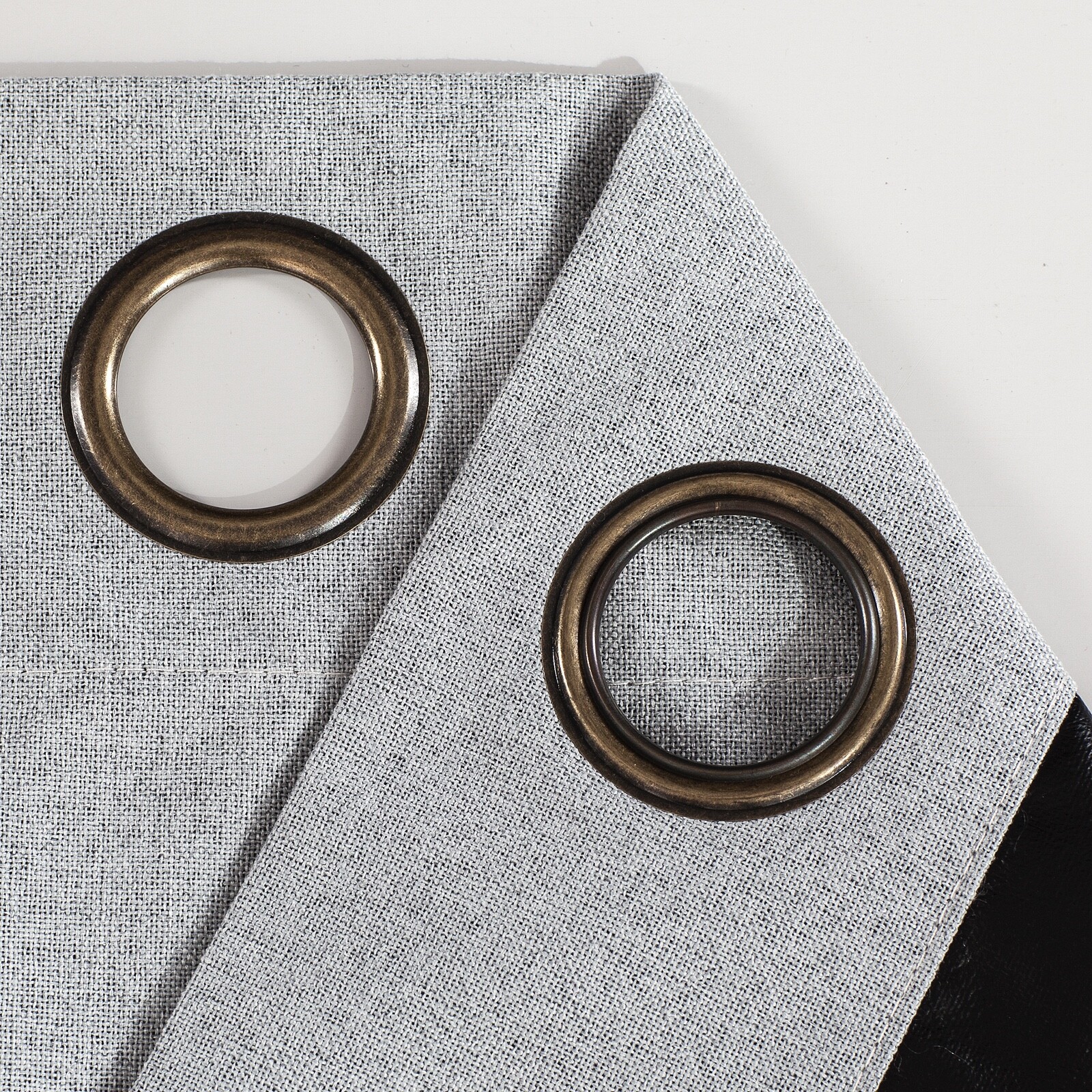 Set of Two (2) 100% Blackout Curtains Extra Wide 110 Inches - All Length - Gray