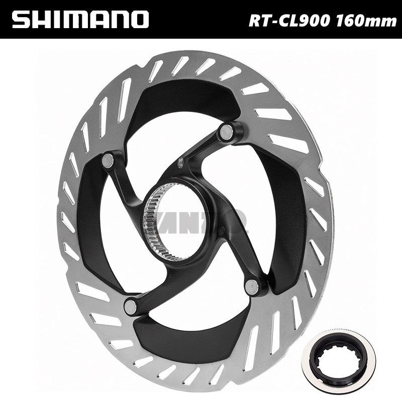 2-Pack Shimano RT-CL900 Center Lock Brake Rotor 140mm or 160mm with Lockring-OE