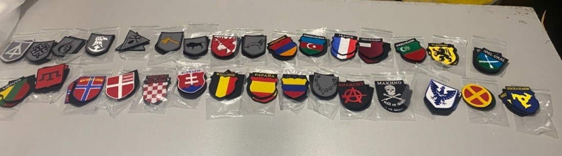 Chevron with the image of the symbol of the Order of the Knights Hospitaller.