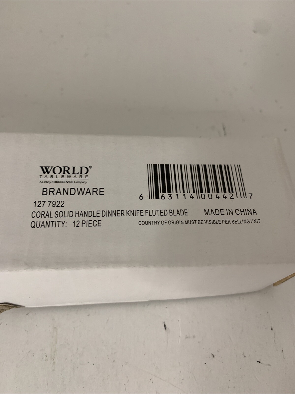 World Tableware 127 7922 Coral 8-3/4 Dinner Knife - Dozen"