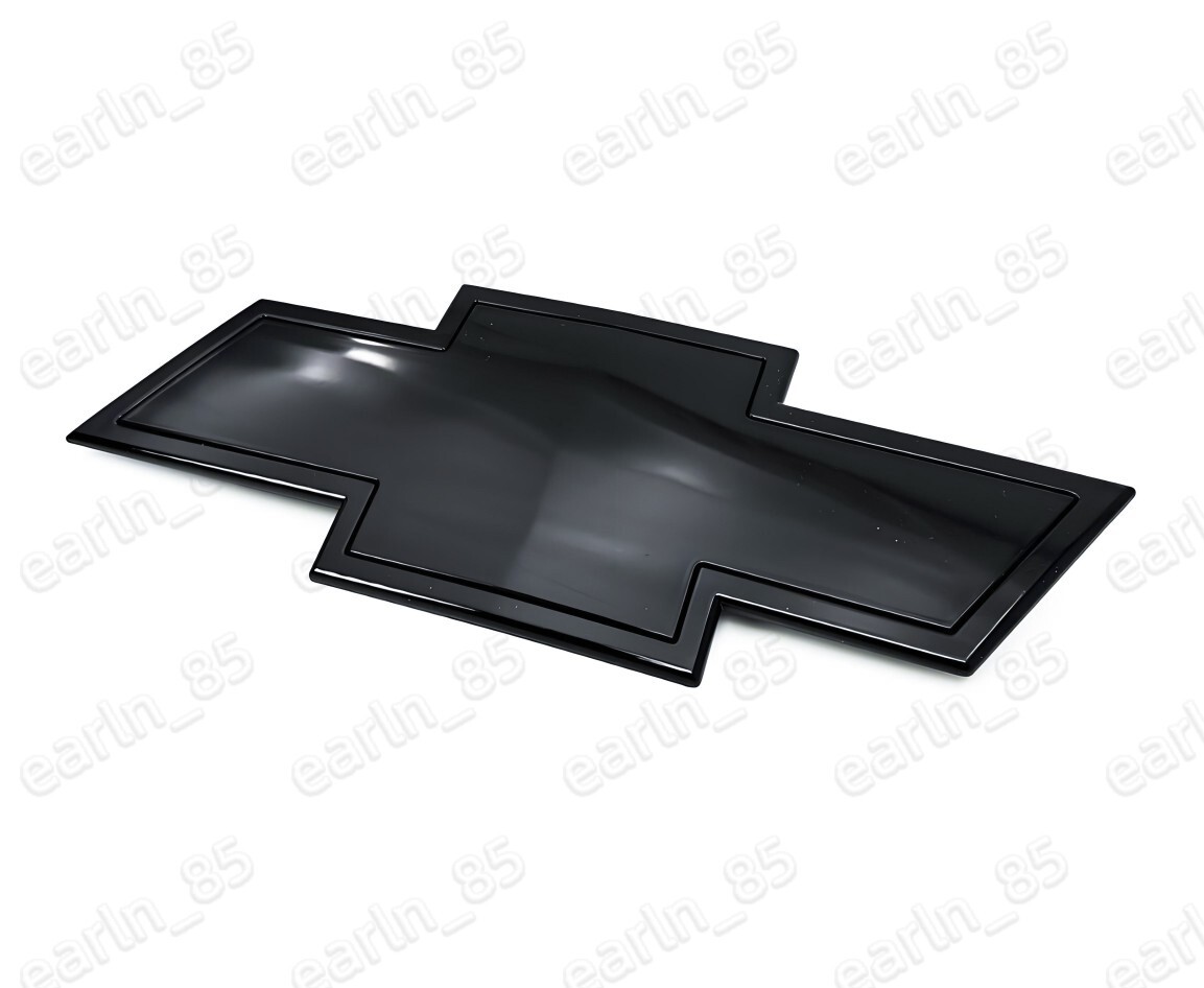 Front Bowtie Emblem GLOSS Black 2007-13 Silverado 1500 & 2007-2010 2500HD 3500HD