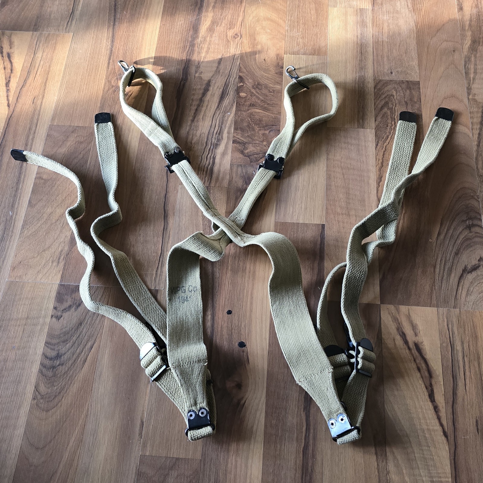 USMC Cartridge Belt Suspenders Canteen First Aid Wharton Mfg For Reenactment