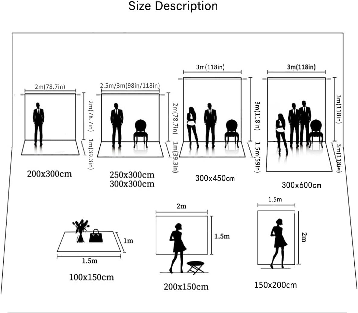 5x7ft Abstract Black Gray Portrait Photography Backdrops Photo Studio Prop Backg