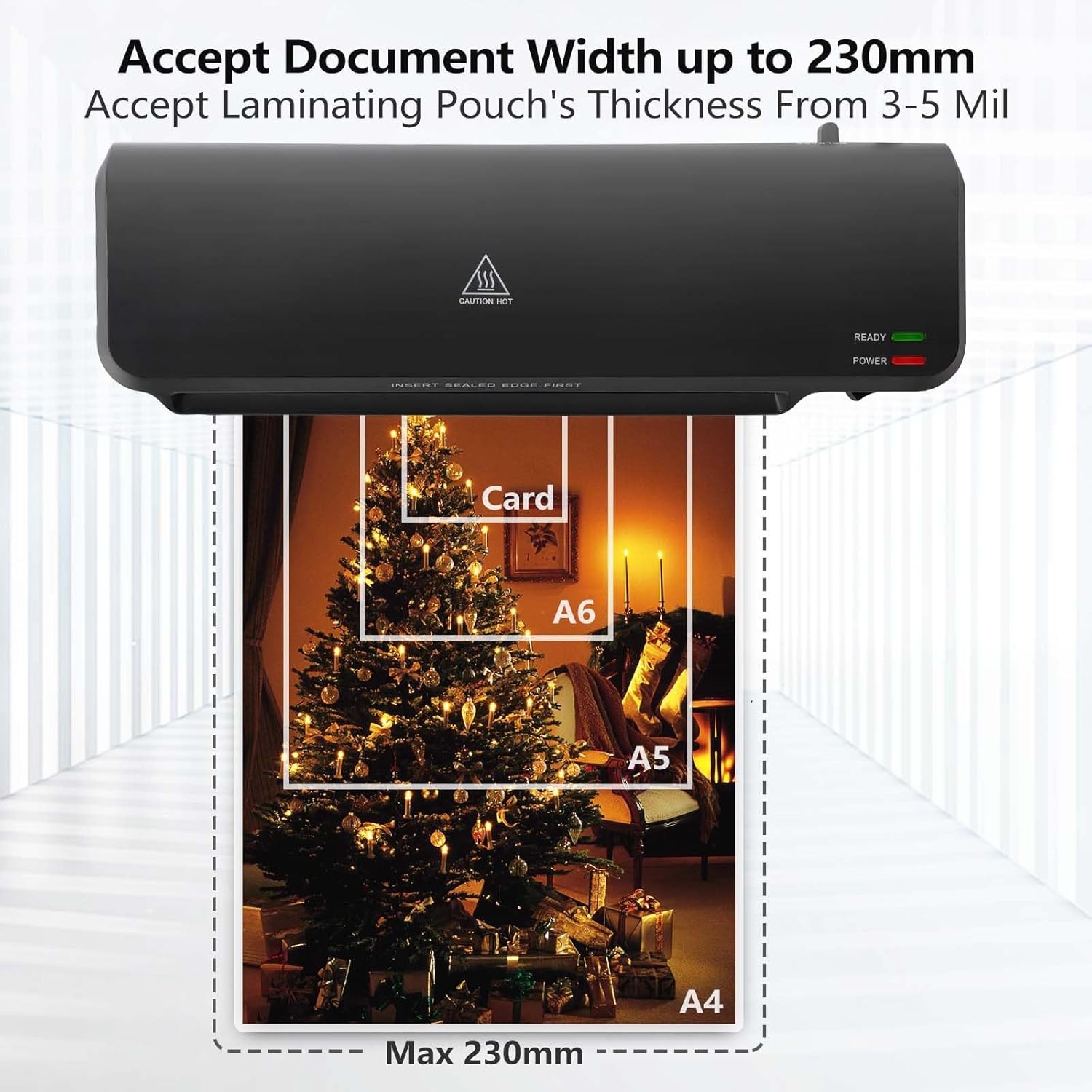 A4 Sealing Machine USB Powered Hot Laminator for Office School Business (OL261)