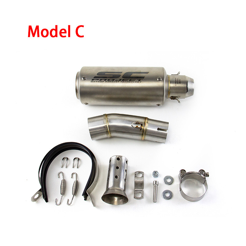 Ninja 400 500 for Kawasaki Z400 2018-2026 Slip On Muffler Tips Exhaust Mid Pipe