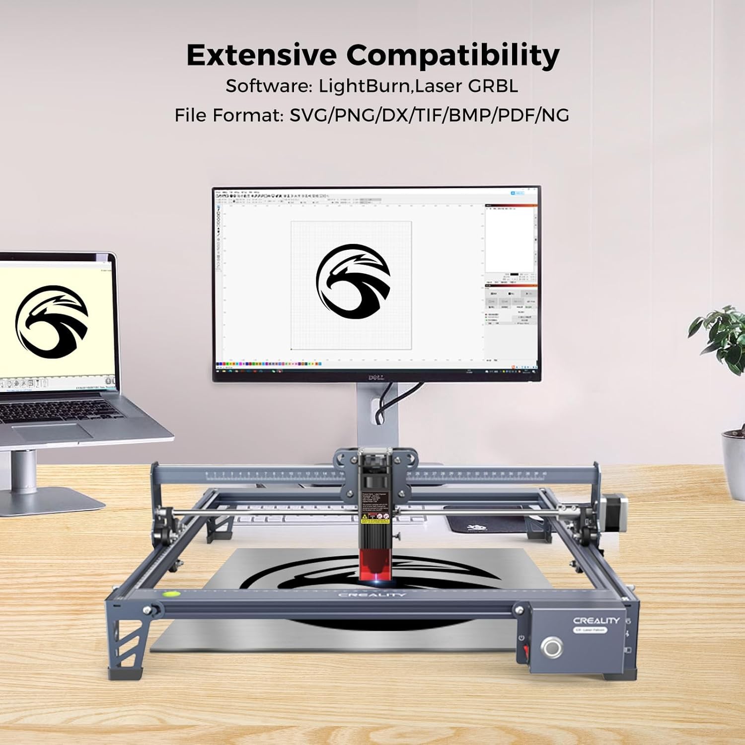 Creality Falcon 10W Laser Engraver Machine 0.06mm High Precision Laser Cutter