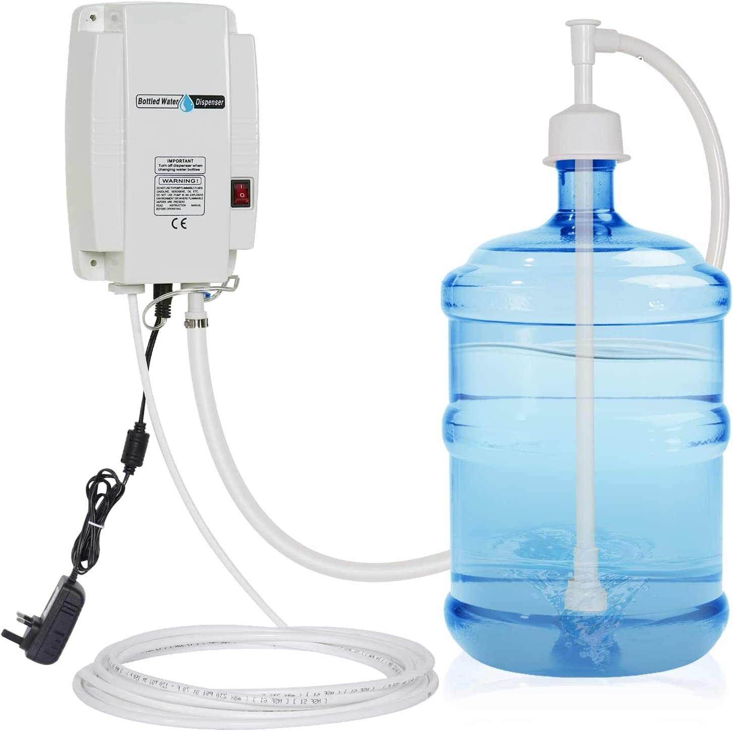 TDRFORCE Portable Bottled Water Dispenser Filter Purifier Pump System 1GPM 40PSI