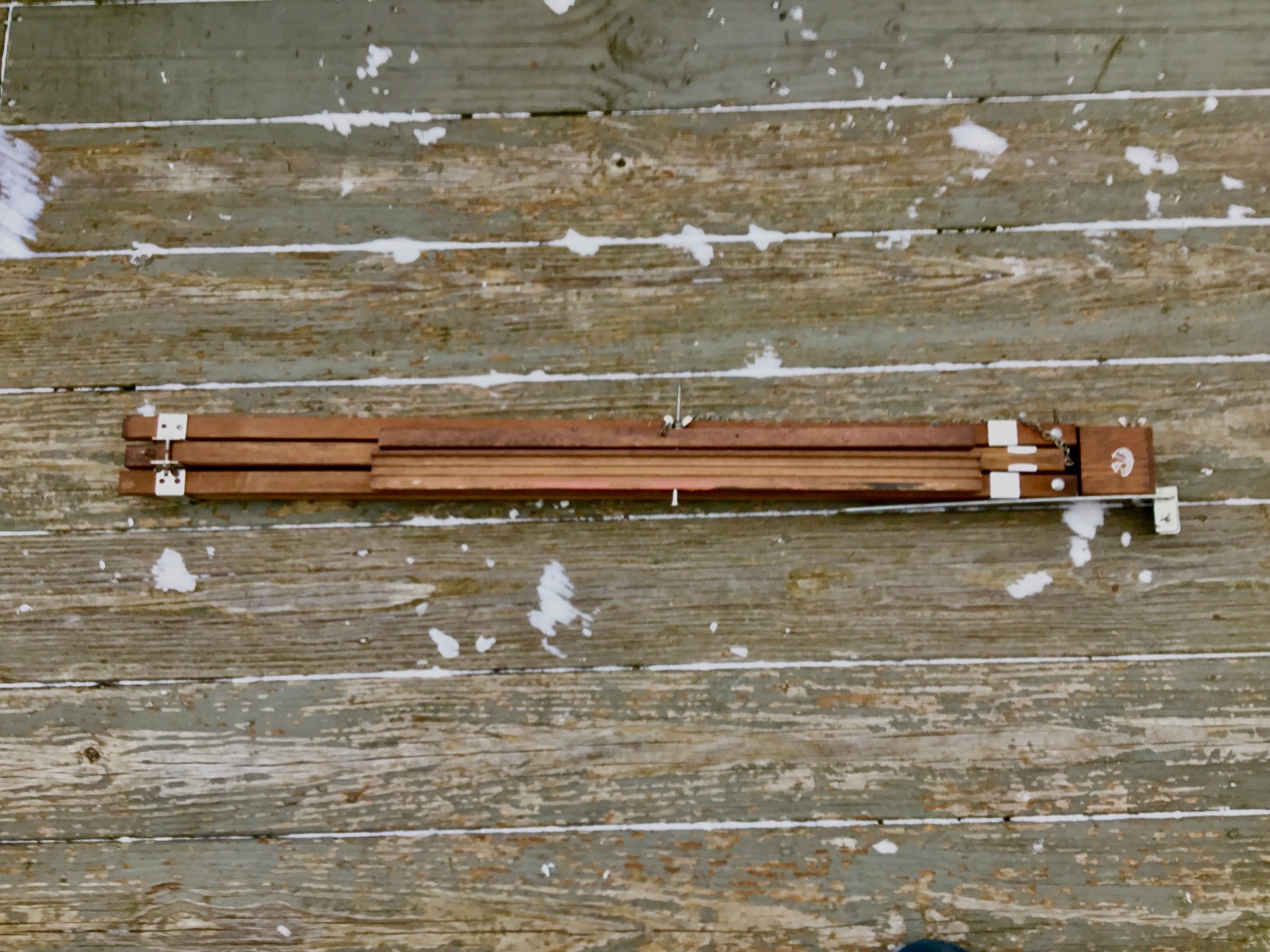 Vintage Anco Bilt 66" Folding Brown Wood Artist Painting Easel