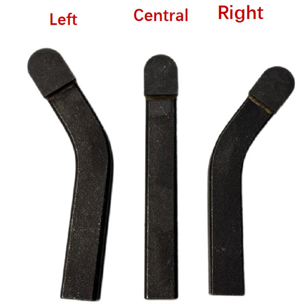 Carbide Tipped Stump Grinder Teeth 1/2" sq Fits 500 Series Center / Right / Left