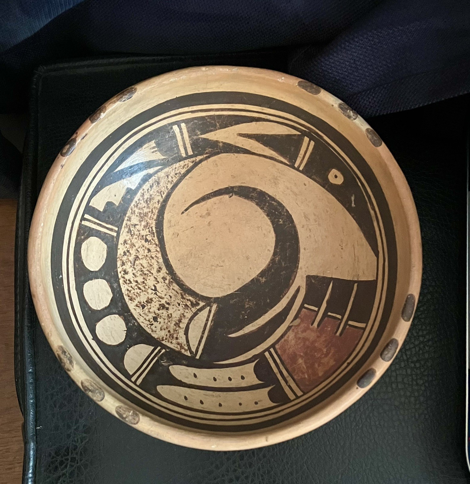 Hopi bowl attributed Nampeyo of Hano, 7.5 X 3 Inches