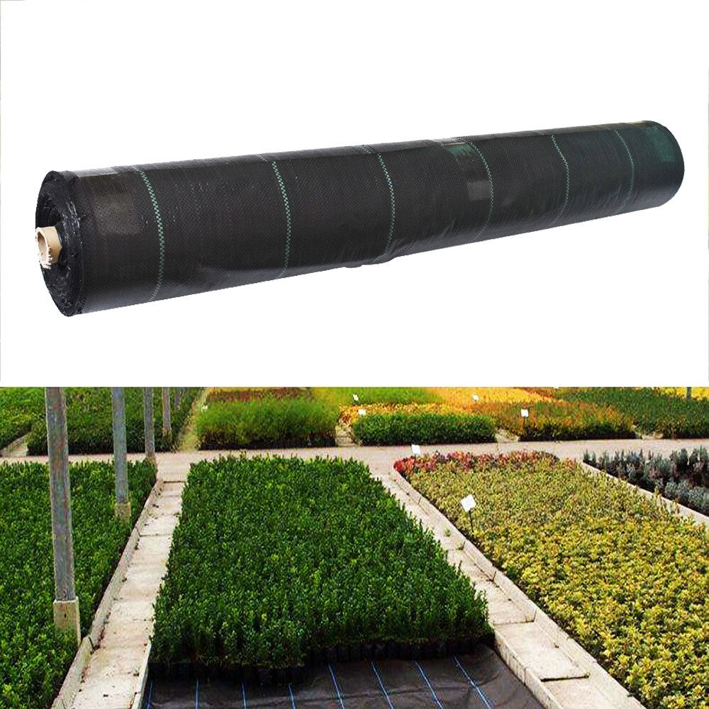 Heavy Duty Woven Ground Weed Cover 3.2 Ounce Landscape Weed Barrier Fabric