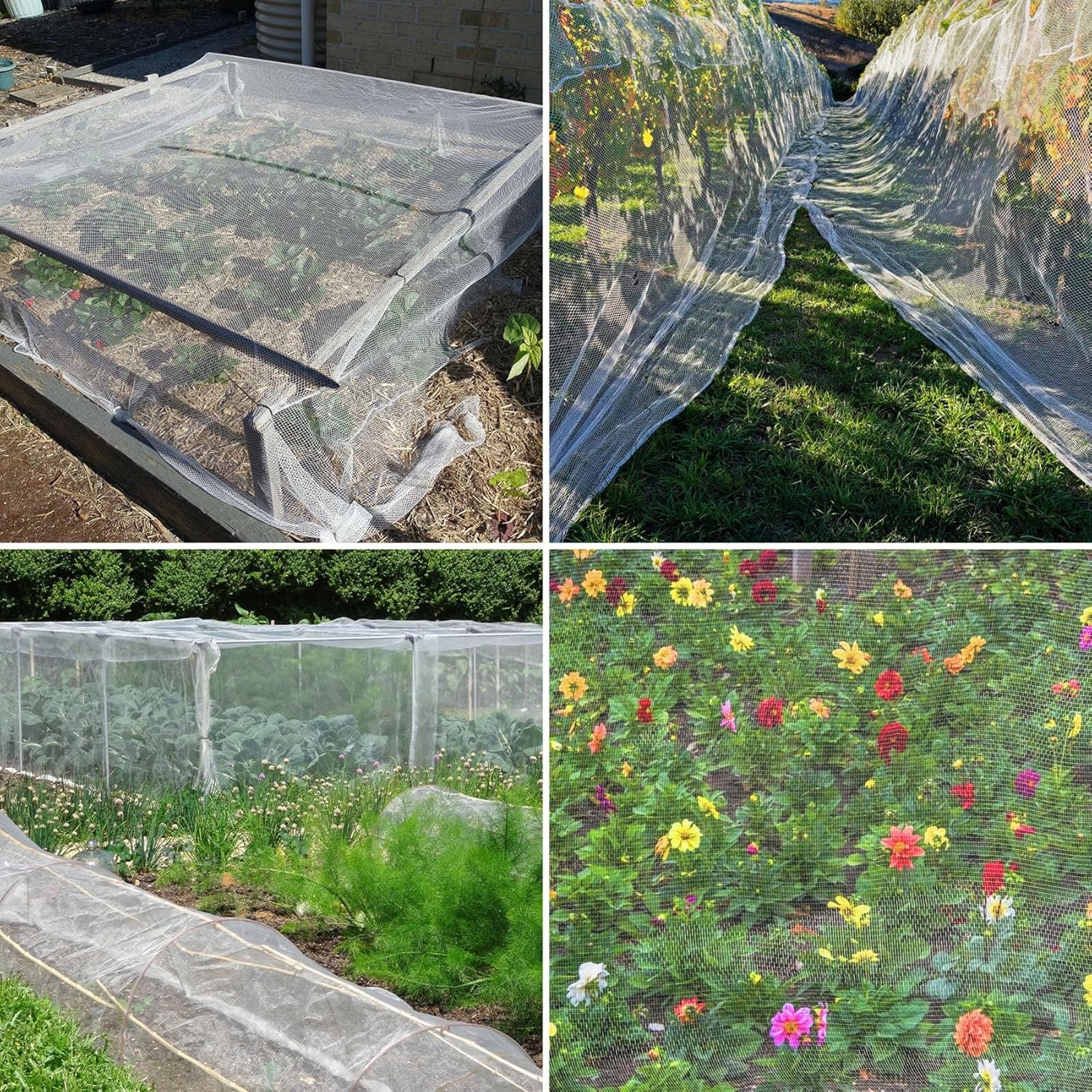 20-150ft Mosquito Garden Bug Insect Netting Barrier Bird Net Plant Protect Mesh