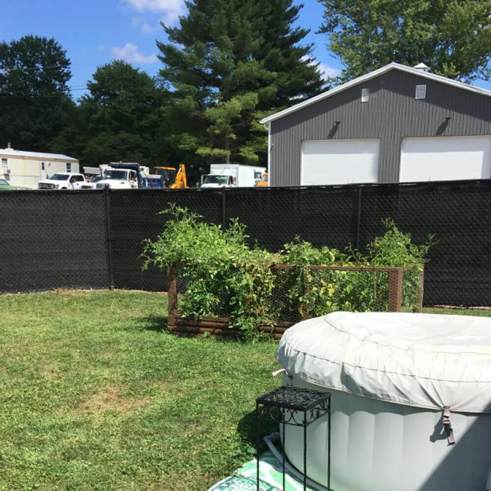 6x50FT Fence Privacy Screen Black HDPE Shade Cloth Winter Garden Patio Deck Gift