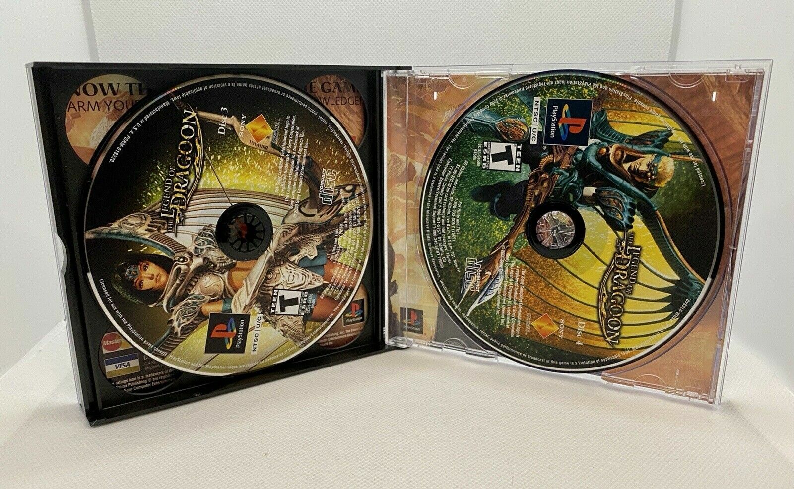 ONE Quad 4-Disc CD Video Game Replacement Case Holder For Sony PlayStation 1 PS1