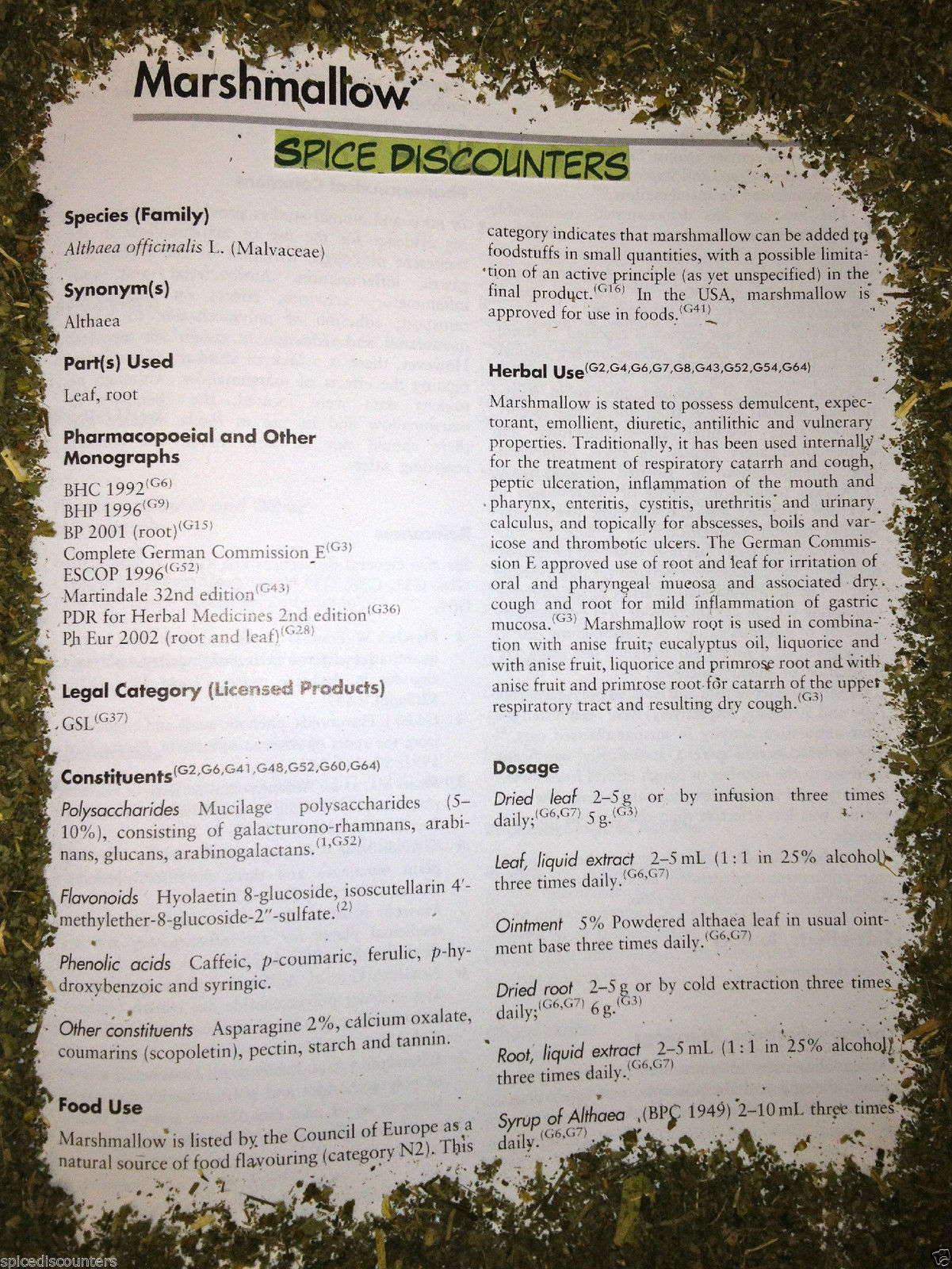 Organic Marshmallow Herb Bulk Wholesale Leaf 1 2 3 4 5 10 15 25 50 100 lb pounds