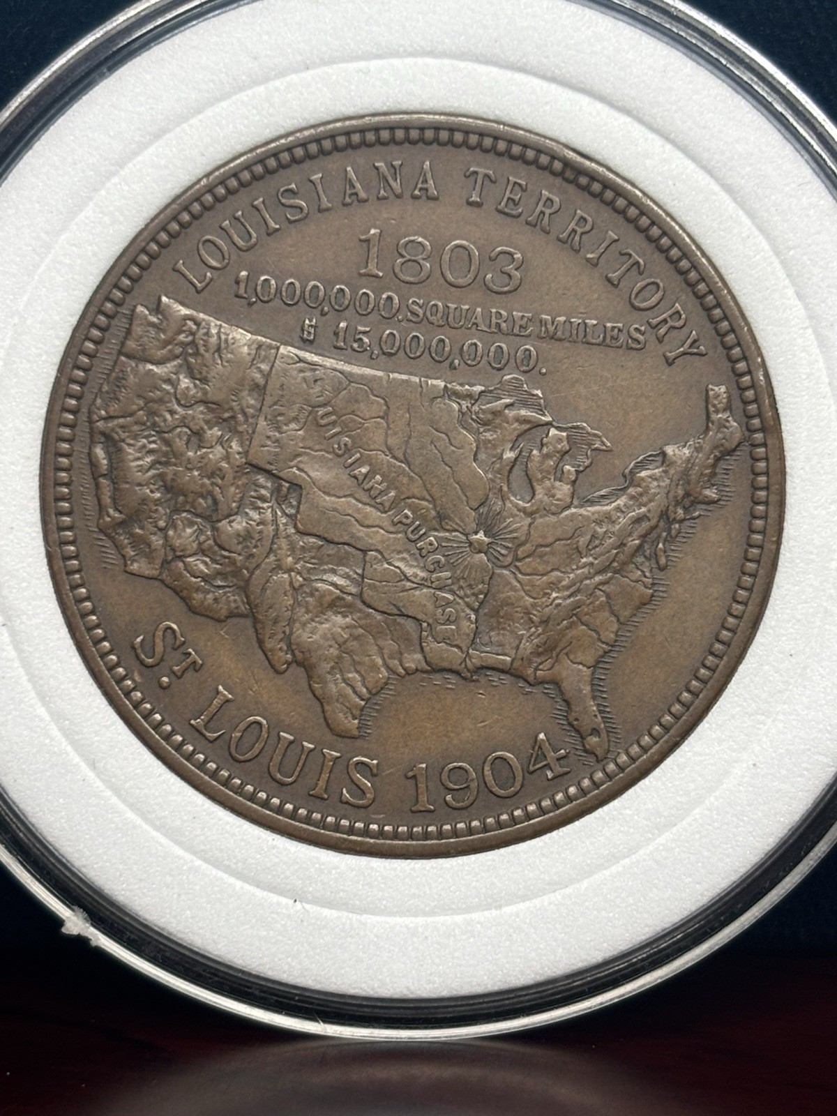 1904 So Called Dollar - Louisiana Purchase Expo St. Louis HK 303 Dark Bronze UNC