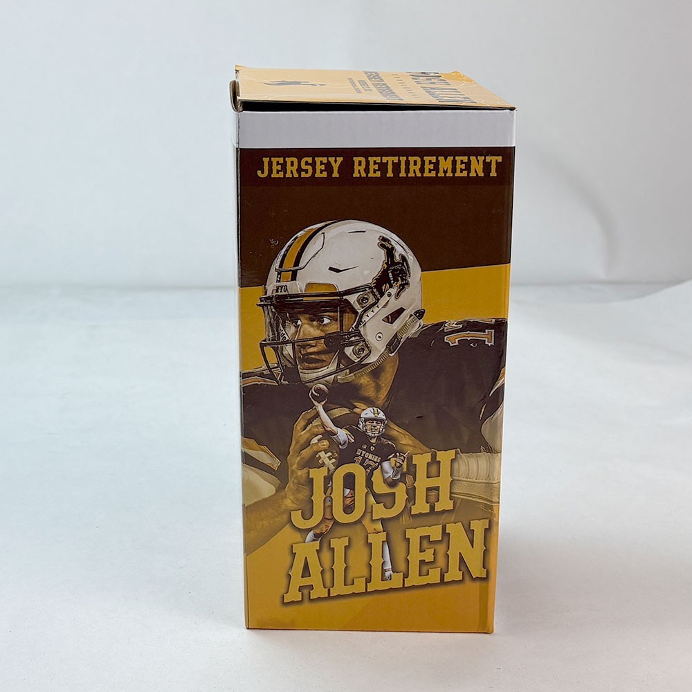 Josh Allen Wyoming Bobblehead – Jersey Retirement #17 – New in Box