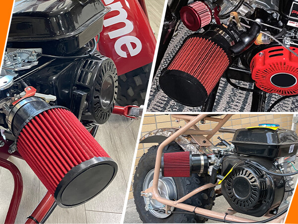 Air Filter & Adapter Kit Fit Predator 212cc Engine Racing Go Kart Cart Mini Bike