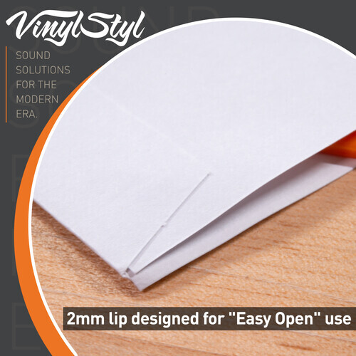 Vinyl Styl® 12 Inch Archival Inner Record Sleeves - HDPE-Lined - 50 Count (White