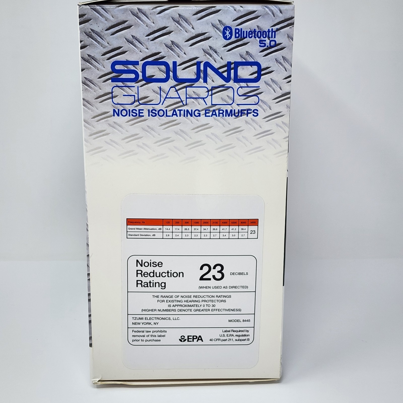 Tzumi Sound Guards Bluetooth Noise Isolating Hearing Protection Headphones Black