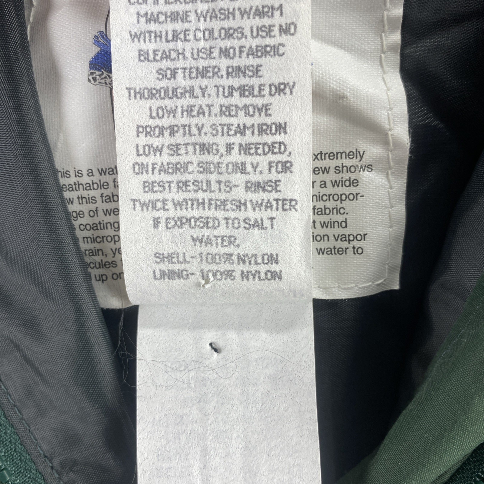 Walls XL Green Rain Suit Set Jacket Pants Waterproof Hooded Nylon Outdoor