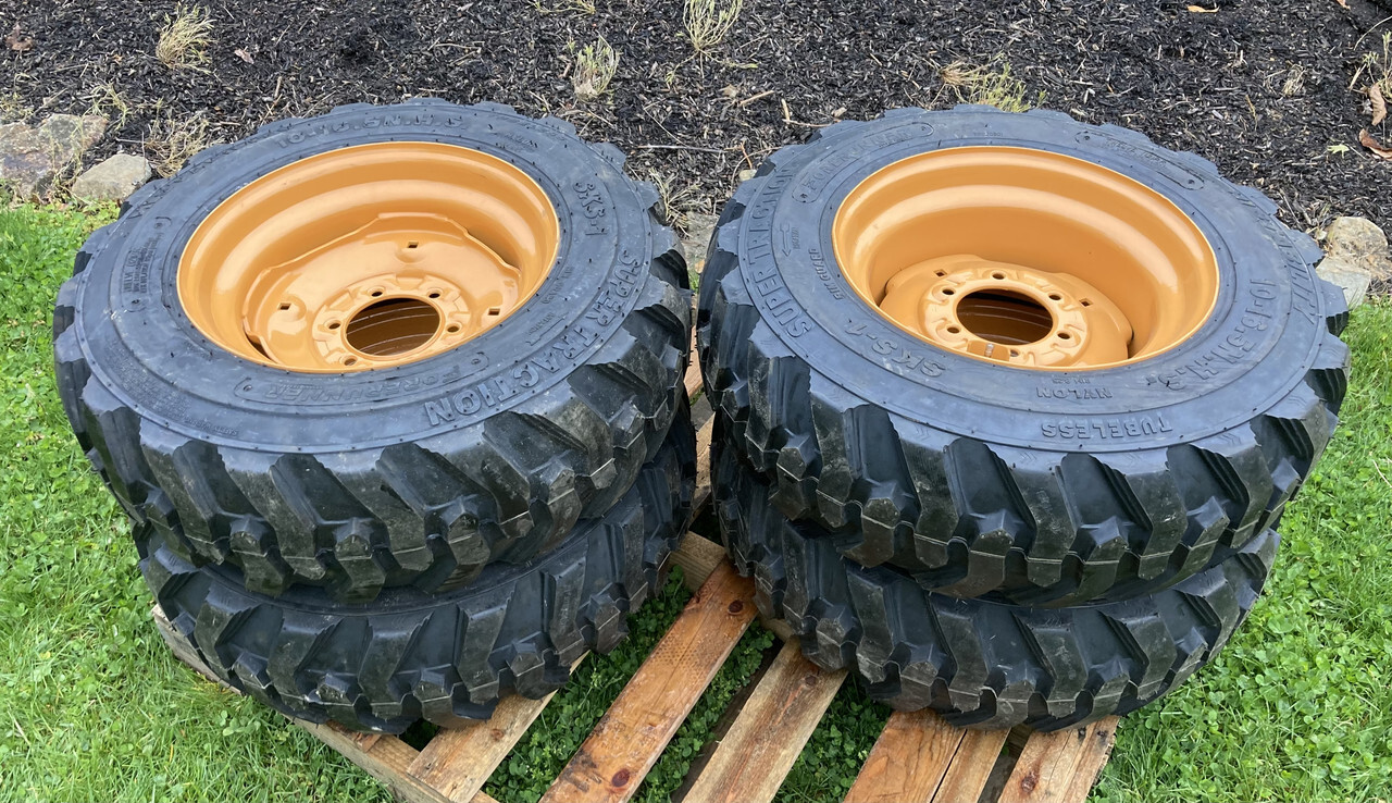1 or 4-10-16.5 SKS-1 Skid Steer Tires/Rims for Case 1835,1838 -10X16.5 (6 LUG)
