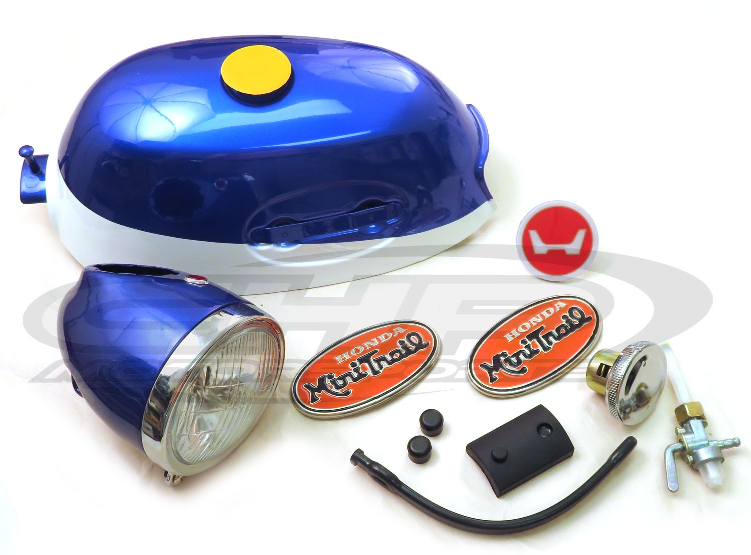 Tank and Headlight Kit, Honda Z50 K2, Blue/White