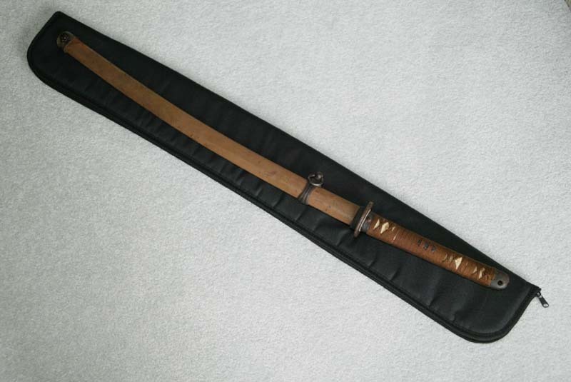 Custom Sword Case 42" X 6" padded, zippered - Perfect fit for WW2 Japanese Sword