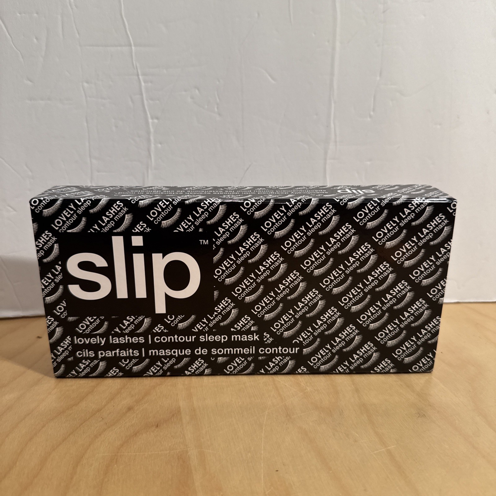 SLIP ~ Mulberry Silk LOVELY LASHES ~ Contour Sleep Mask ~ NEW IN BOX ~ Black
