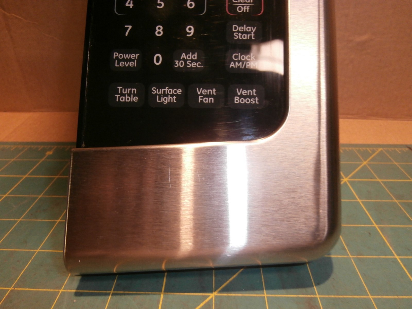 GE WB07X11029 S/S Microwave Control Panel - Touch Plate ONLY