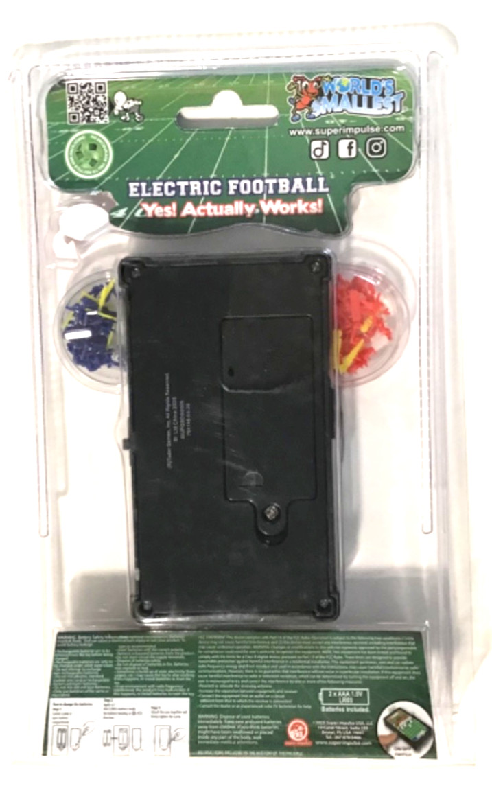 World's Smallest Electric Football Game