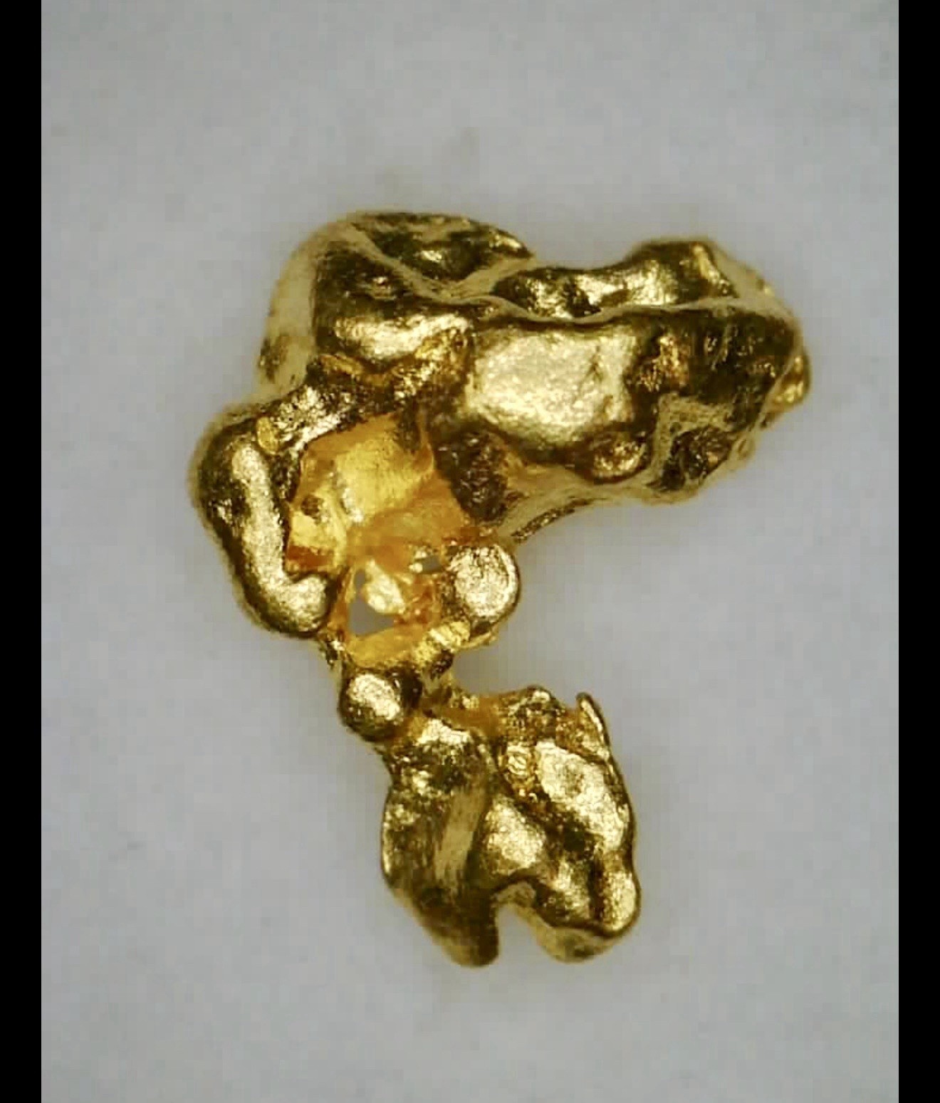 0.224 Grams Australia Gold Nugget - Quarter Not Included