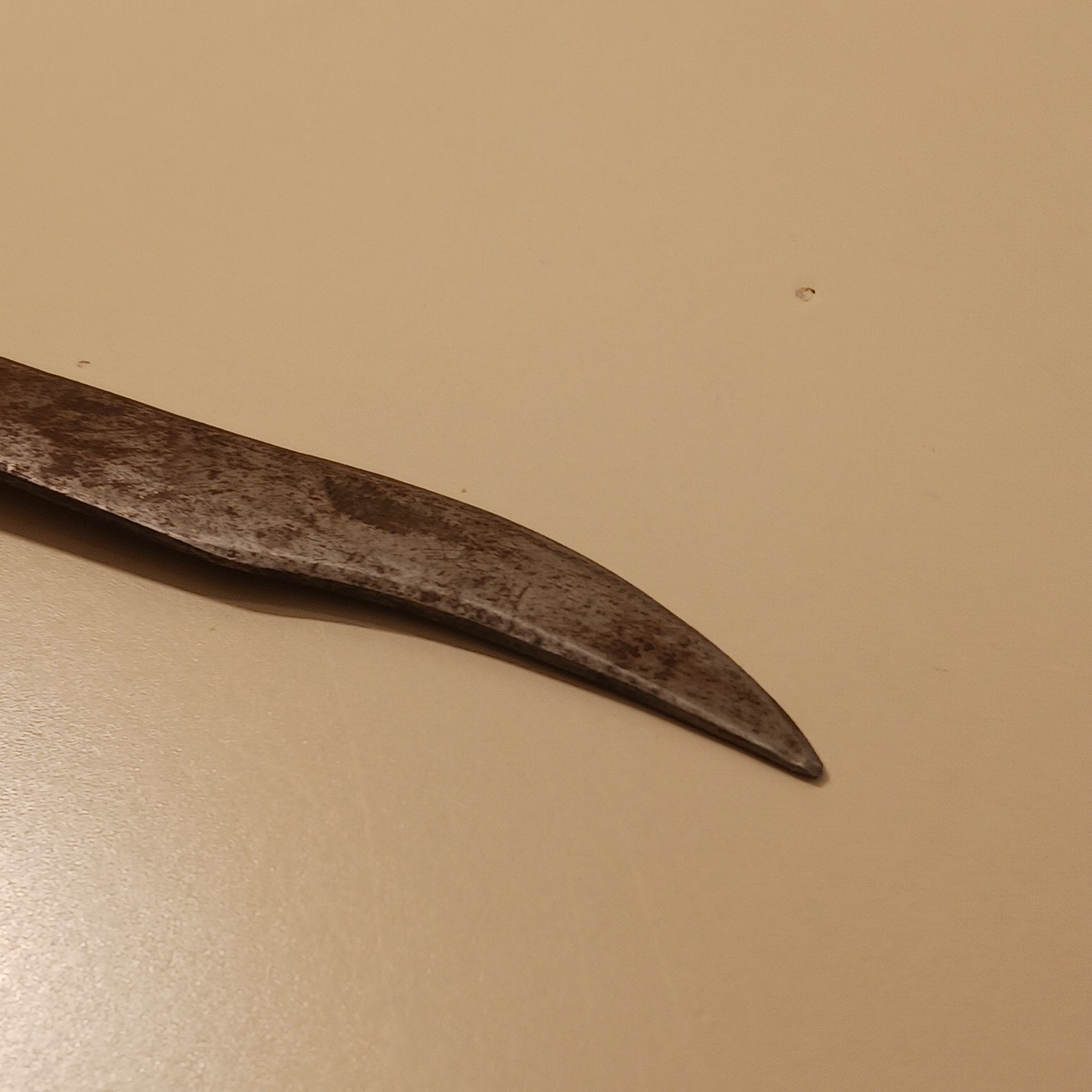 Vintage Bowie Knife Fixed Blade Hunting Survival Wood Handle Brass Bolster Gear