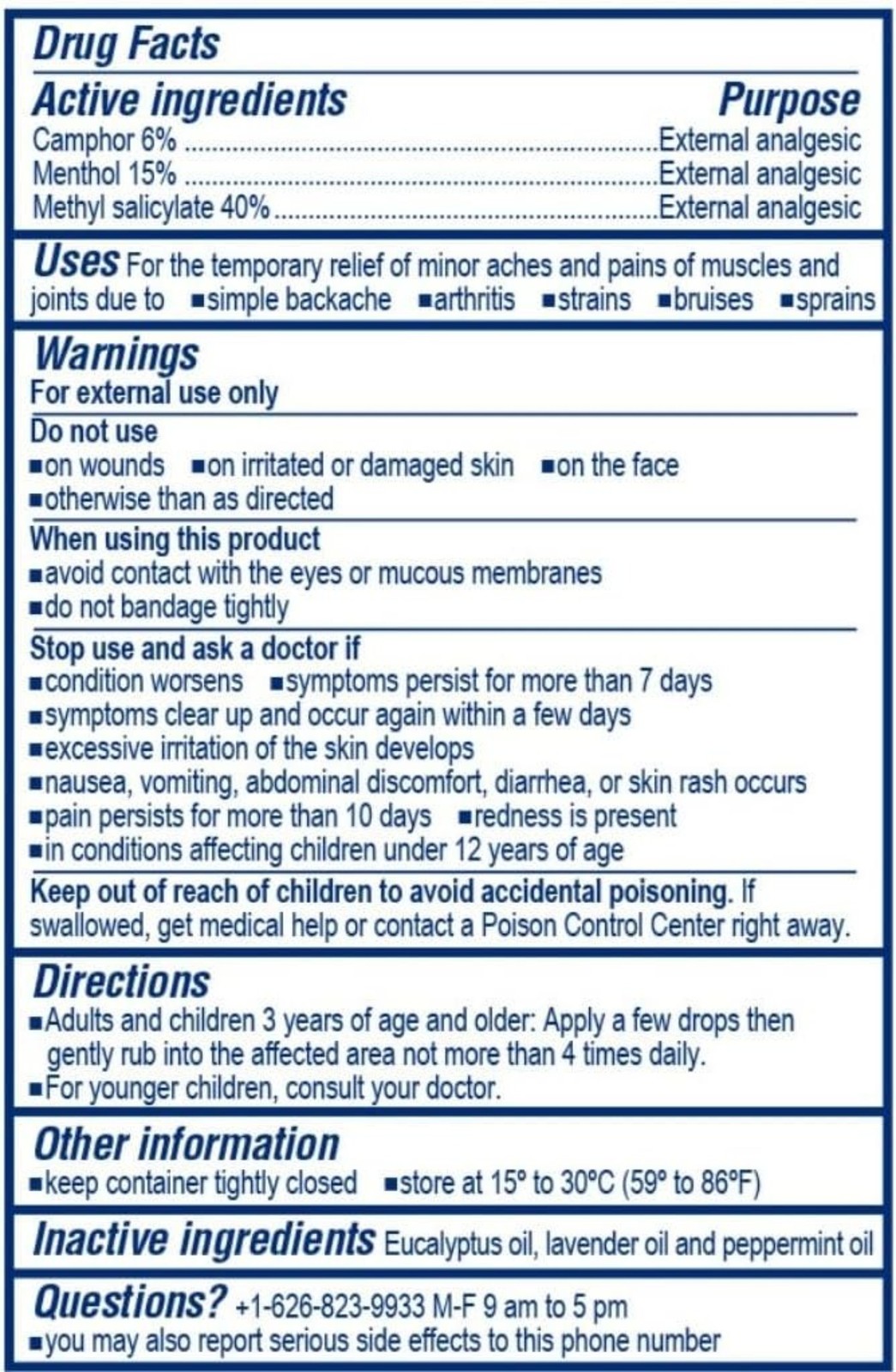 3 Packs- White Flower External Analgesic Balm Oil Pain Relief -20ml-Exp:2029