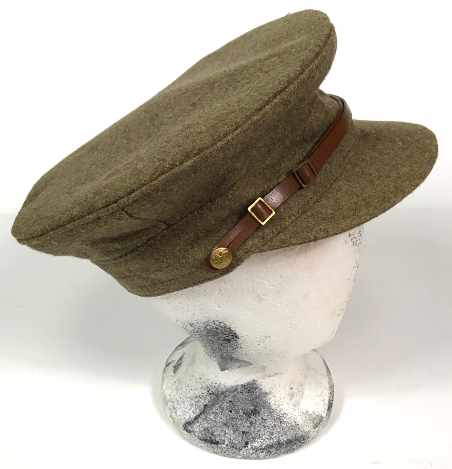 WWI BRITISH M1915 WOOL TRENCH CAP- LARGE