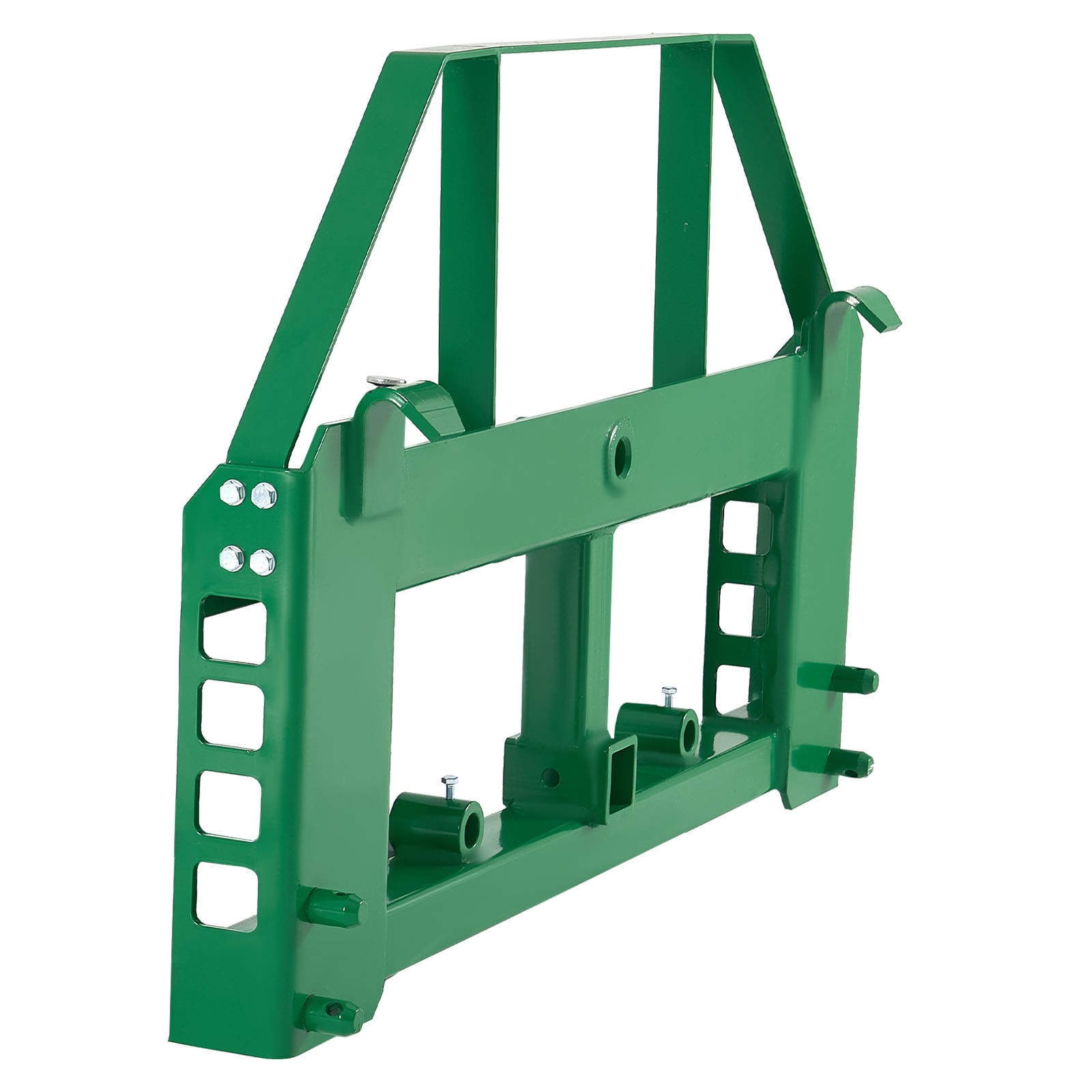 Uimoso Skid Steer Pallet Frame Hitch Receiver & Spear Sleeves for JD Loaders