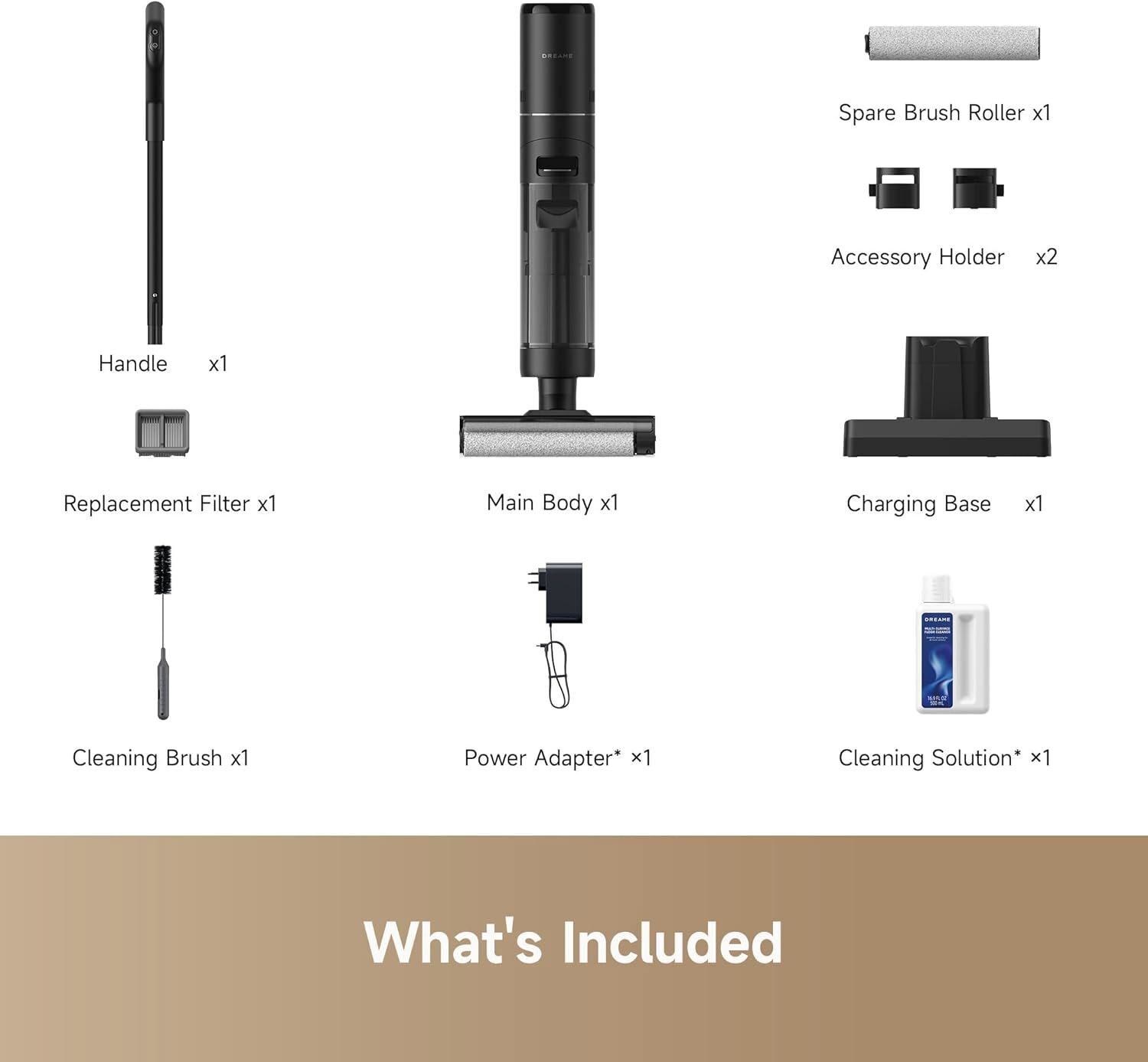 DREAME H12S Wet Dry Vacuum Mop Cleaner Hot Air Dry Certified Refurbished