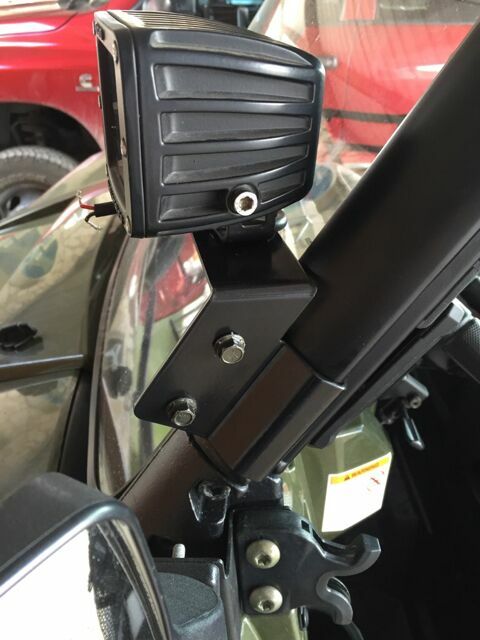 Fit Can-Am Defender HD 5/8/10 Pro-Fit Cage Light Pods A-Pillar Mount Brackets