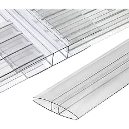 PAC OF 2 PANELS 24'' x 48'' x 8 mm (5/16) CLEAR POLYCARBONATE SHEETS +H CONNECT